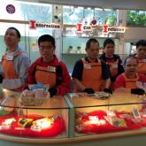 trainees on duty at ishop