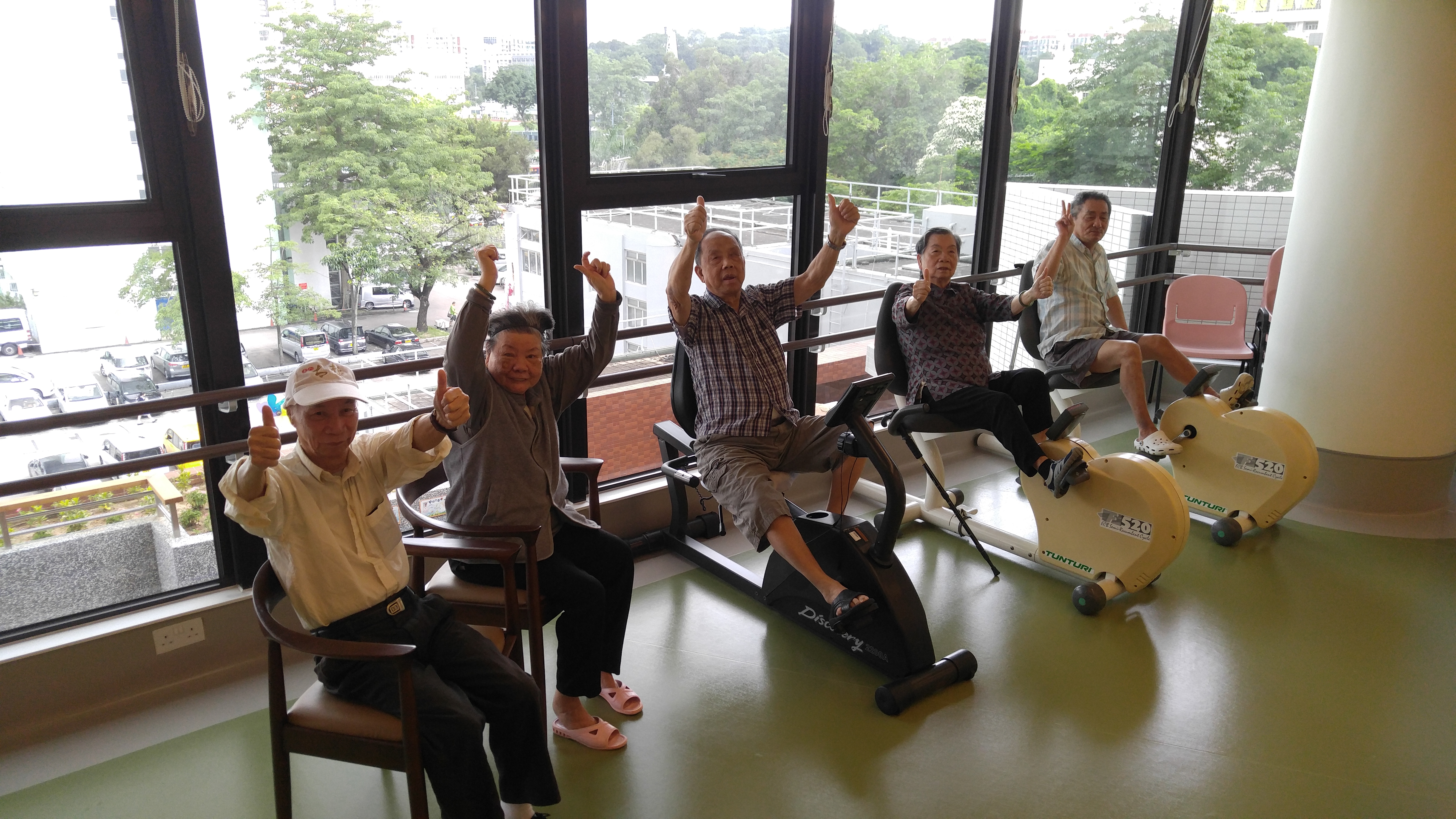 resident doing excerises