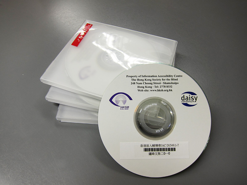 Talking books in CD format