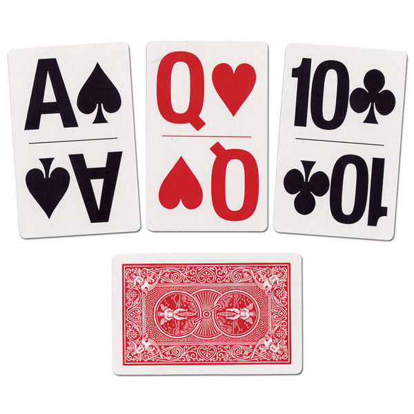 Large print play card