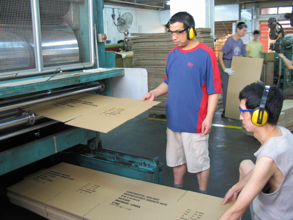 Paper box section