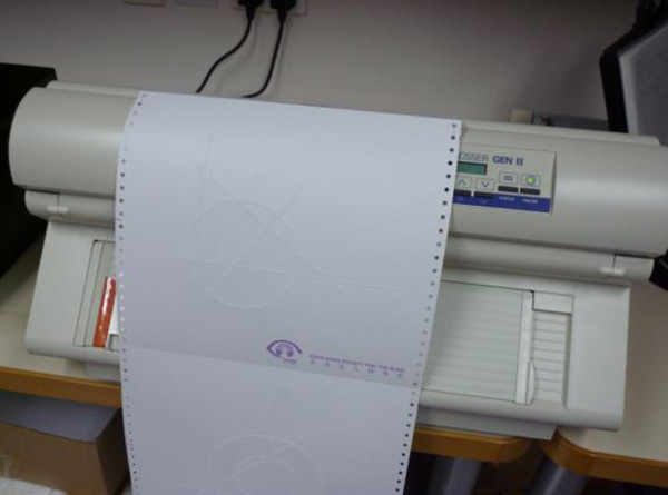 Tactile diagram printer
