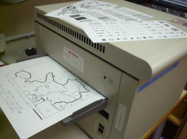 Swell paper tactile diagram